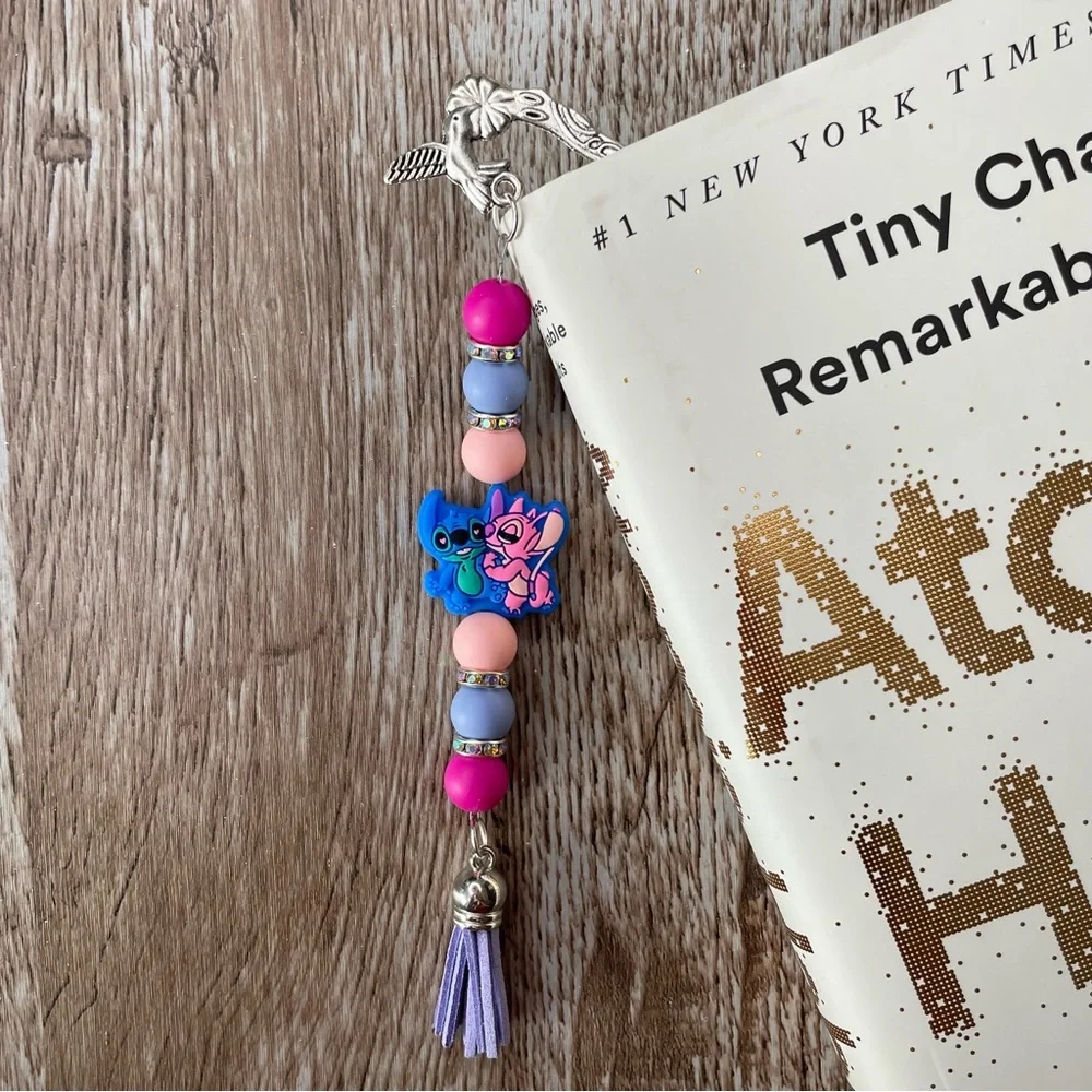 Bookmark Stitch Handcrafted Artisan Beaded Metal Journal Gift Read Book